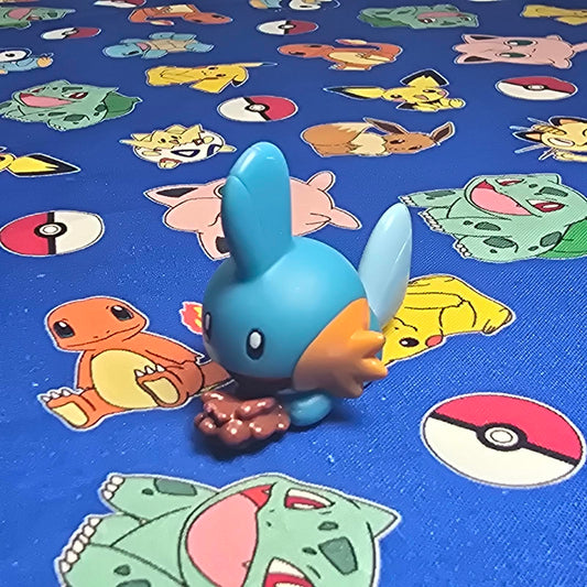 Pokemon Mudkip Figure Finger Puppet 2009 Nintendo Bandai PVC Japan USA Seller