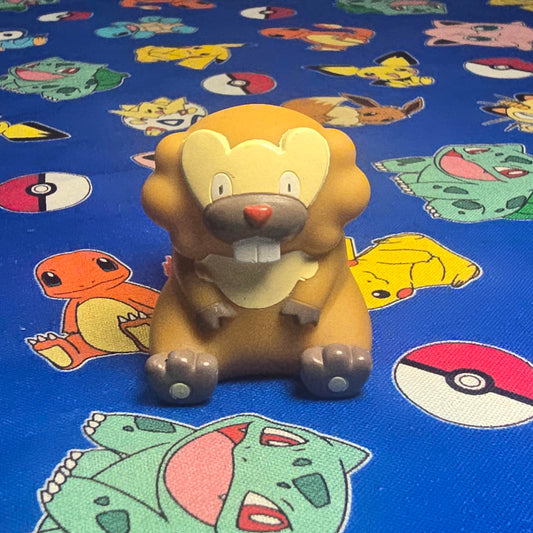 Pokemon Bibarel Figure Finger Puppet 2006 Nintendo Bandai PVC Vintage Japan USA