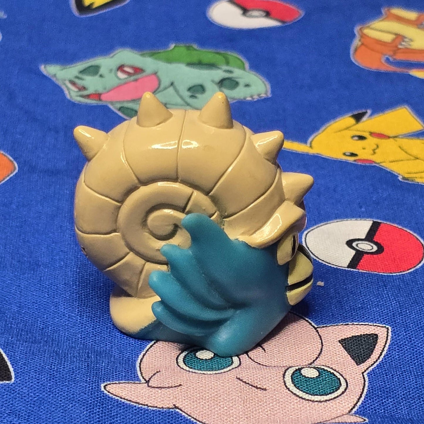 Pokemon Omastar Figure Finger Puppet 1998 Nintendo Bandai PVC Vintage Japan USA