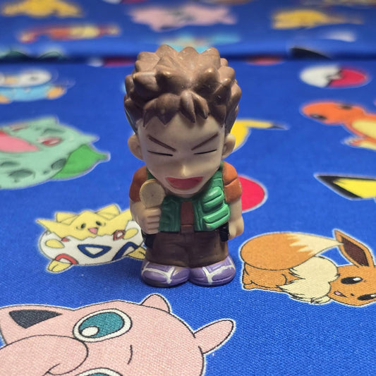 Pokemon Brock Gym Trainer Figure Finger Puppet 1998 Nintendo Bandai Vintage USA