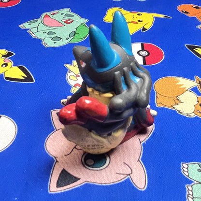 Pokemon Mega Lucario Figure Finger Puppet 2013 Nintendo Bandai Japan USA Seller