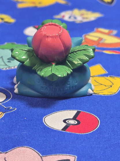 Pokemon Ivysaur Figure Finger Puppet 1997 Nintendo Bandai PVC Vintage Japan USA