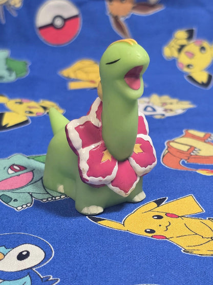 Pokemon Meganium Figure Finger Puppet 2007 Nintendo Bandai PVC Japan USA Seller
