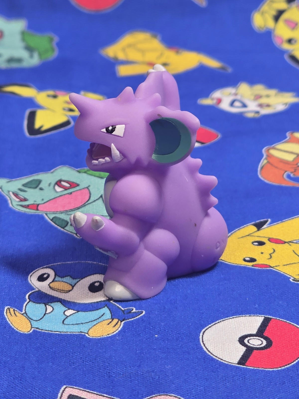 Pokemon Nidoking Figure Finger Puppet 2009 Nintendo Bandai PVC Japan USA Seller