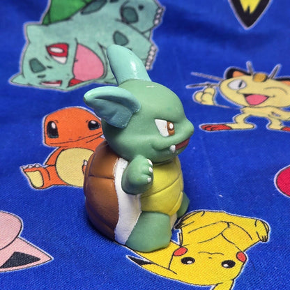 Pokemon Wartortle Dark Figure Finger Puppet 1996 Nintendo Bandai Vintage Japan