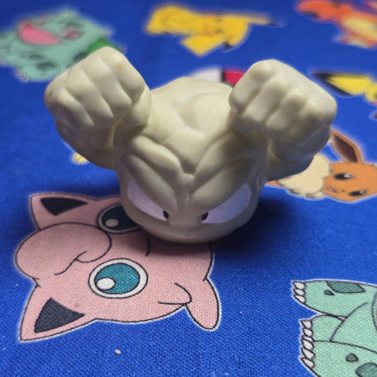 Pokemon Geodude Figure Finger Puppet 1997 Bandai Nintendo PVC Vintage Japan USA