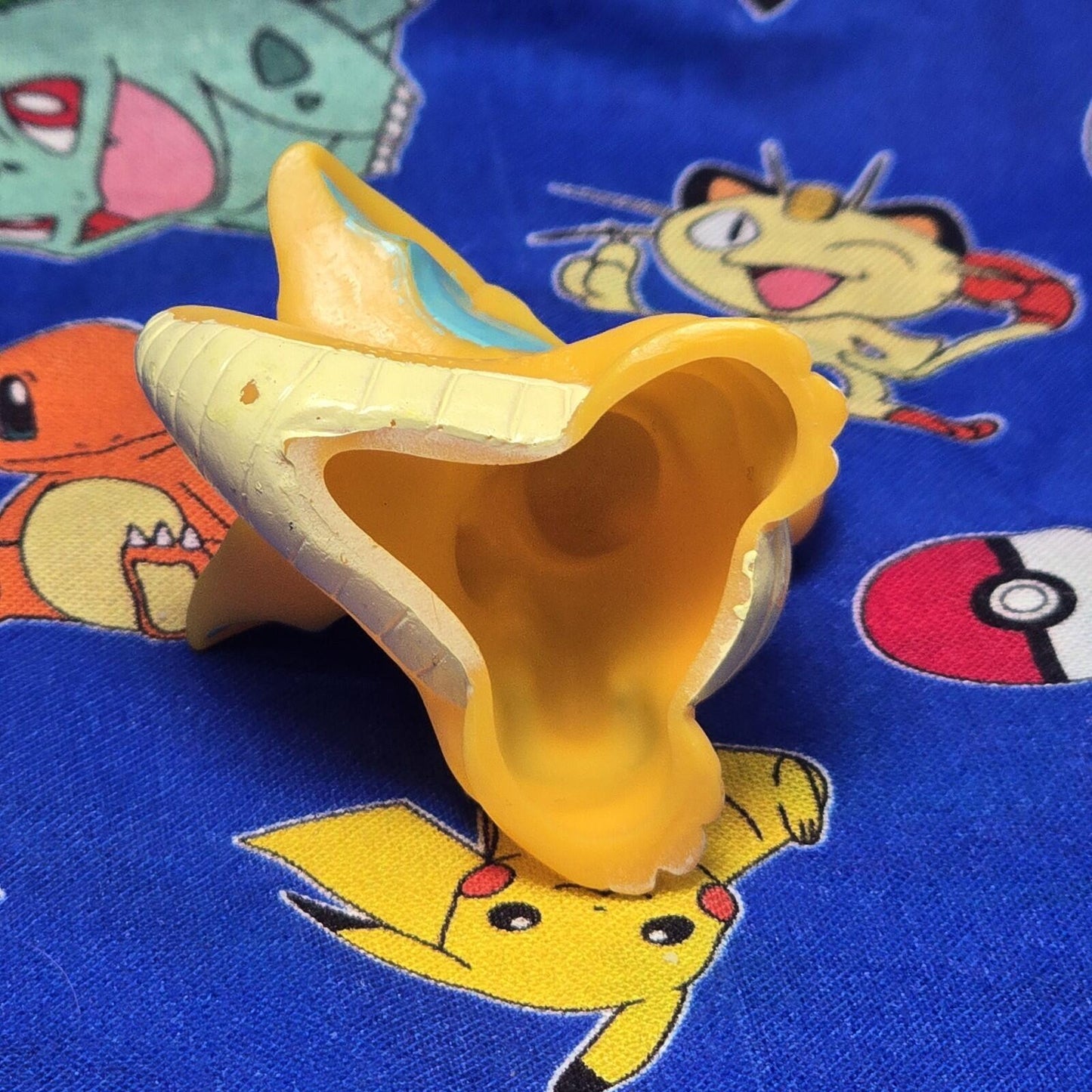 Pokemon Dragonite Bag Figure Finger Puppet 1999 Nintendo Bandai Vintage Japan