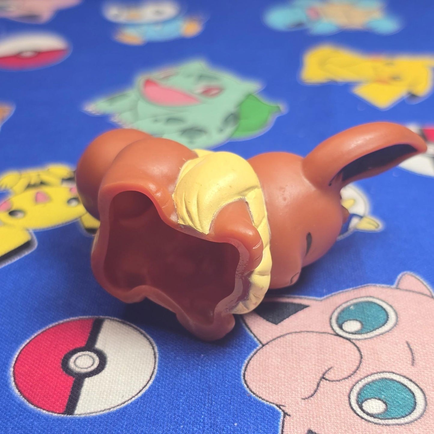 Pokemon Eevee Figure Finger Puppet 2005 Nintendo Bandai PVC Vintage Japan US