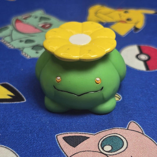 Pokemon Skiploom Figure Finger Puppet 2001 Nintendo Bandai Vintage PVC Japan USA
