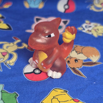 Pokemon Charmeleon Clear Figure Finger Puppet 1996 Nintendo PVC Bandai Japan USA