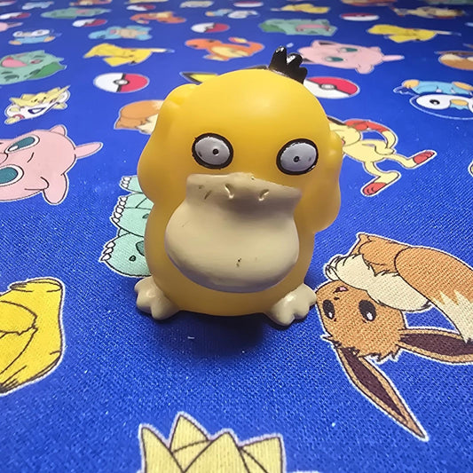 Pokemon Psyduck Dark Figure Finger Puppet 1996 Nintendo PVC Bandai Vintage USA