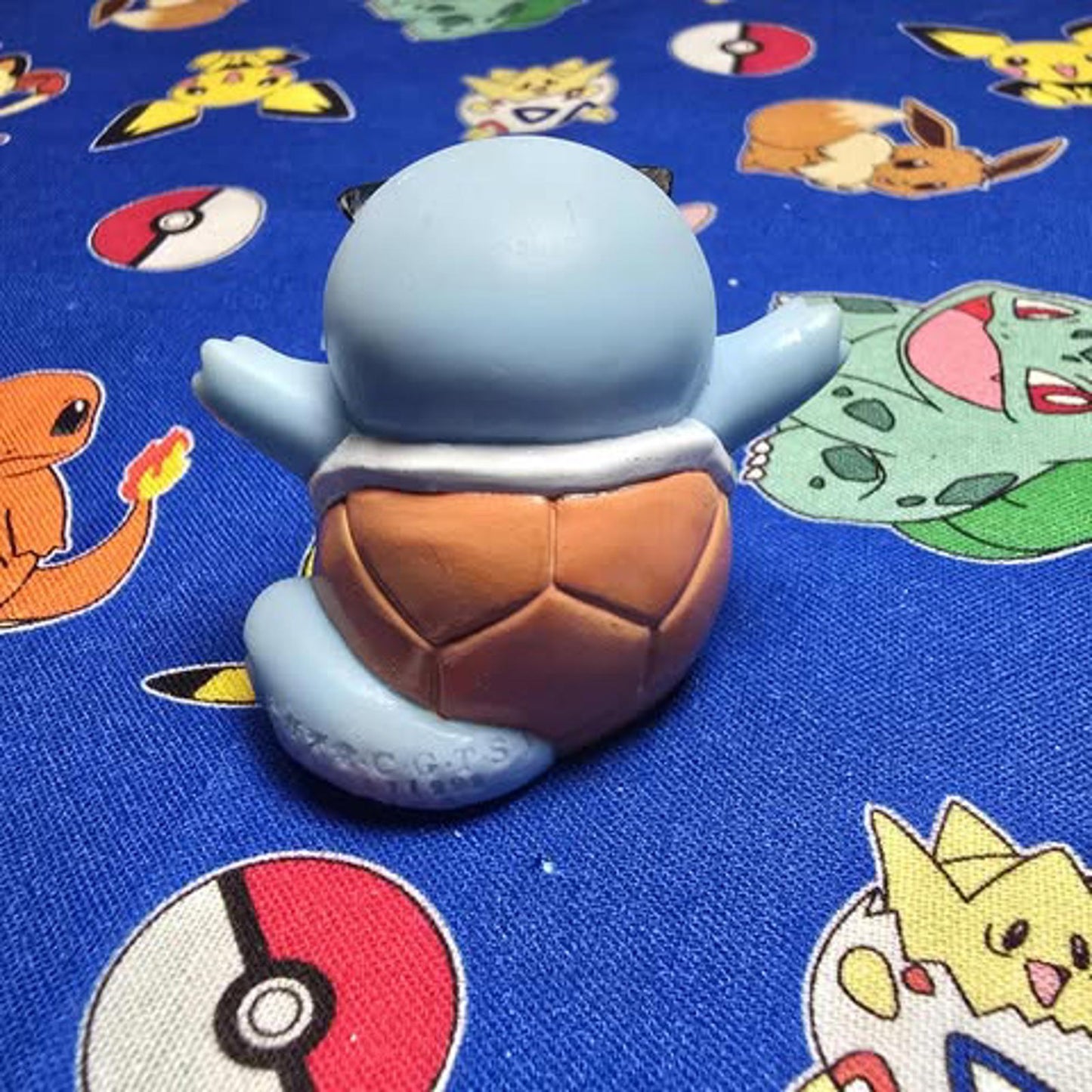 Pokemon Squirtle Sunglasses Figure Finger Puppet 1998 Nintendo Bandai Japan USA