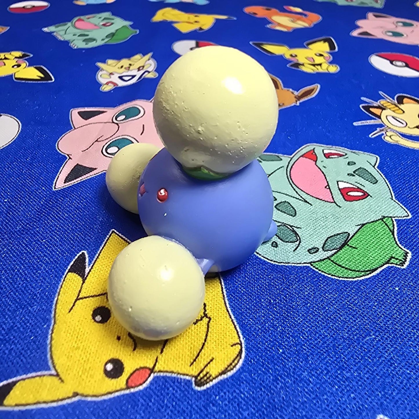 Pokemon Jumpluff Figure Finger Puppet 2001 Nintendo Bandai Vintage PVC Japan USA