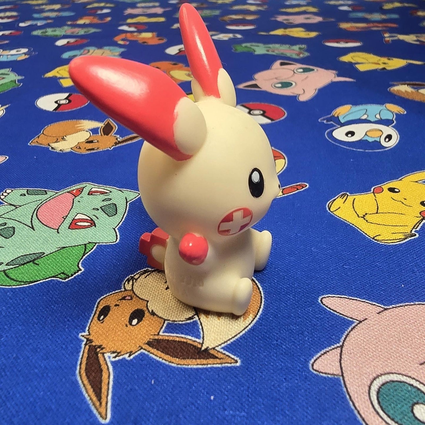 Pokemon Plusle Figure Finger Puppet 2010 Nintendo Bandai PVC Vintage Japan US
