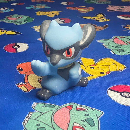 Pokemon Riolu Figure Finger Puppet 2008 Nintendo Bandai PVC Toy Japan USA Seller
