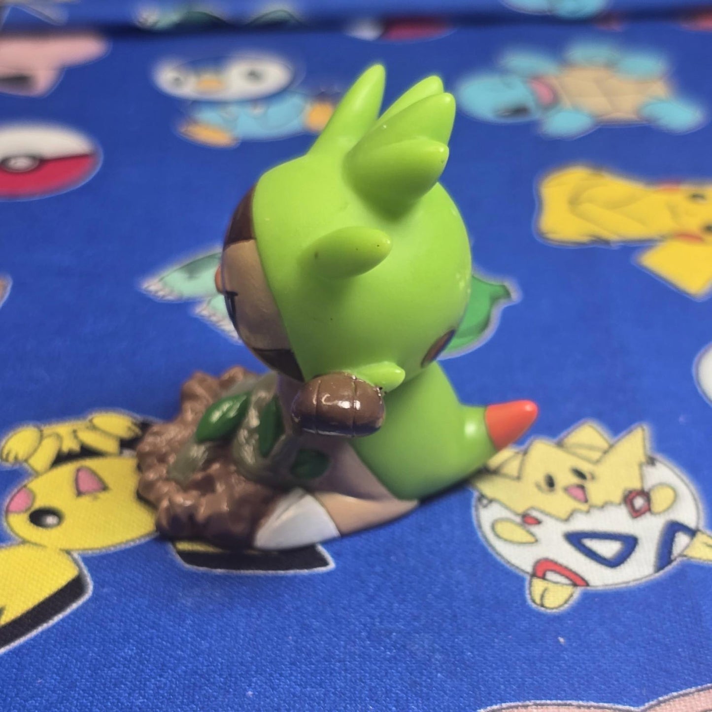 Pokemon Chespin Figure Finger Puppet 2013 Nintendo Bandai PVC Japan USA Seller