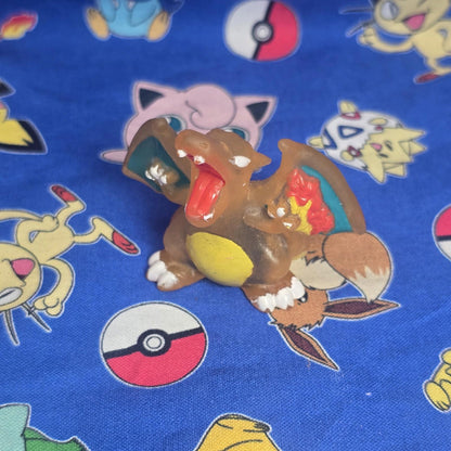 Pokemon Charizard Clear Figure Finger Puppet 1996 Nintendo PVC Bandai Japan USA