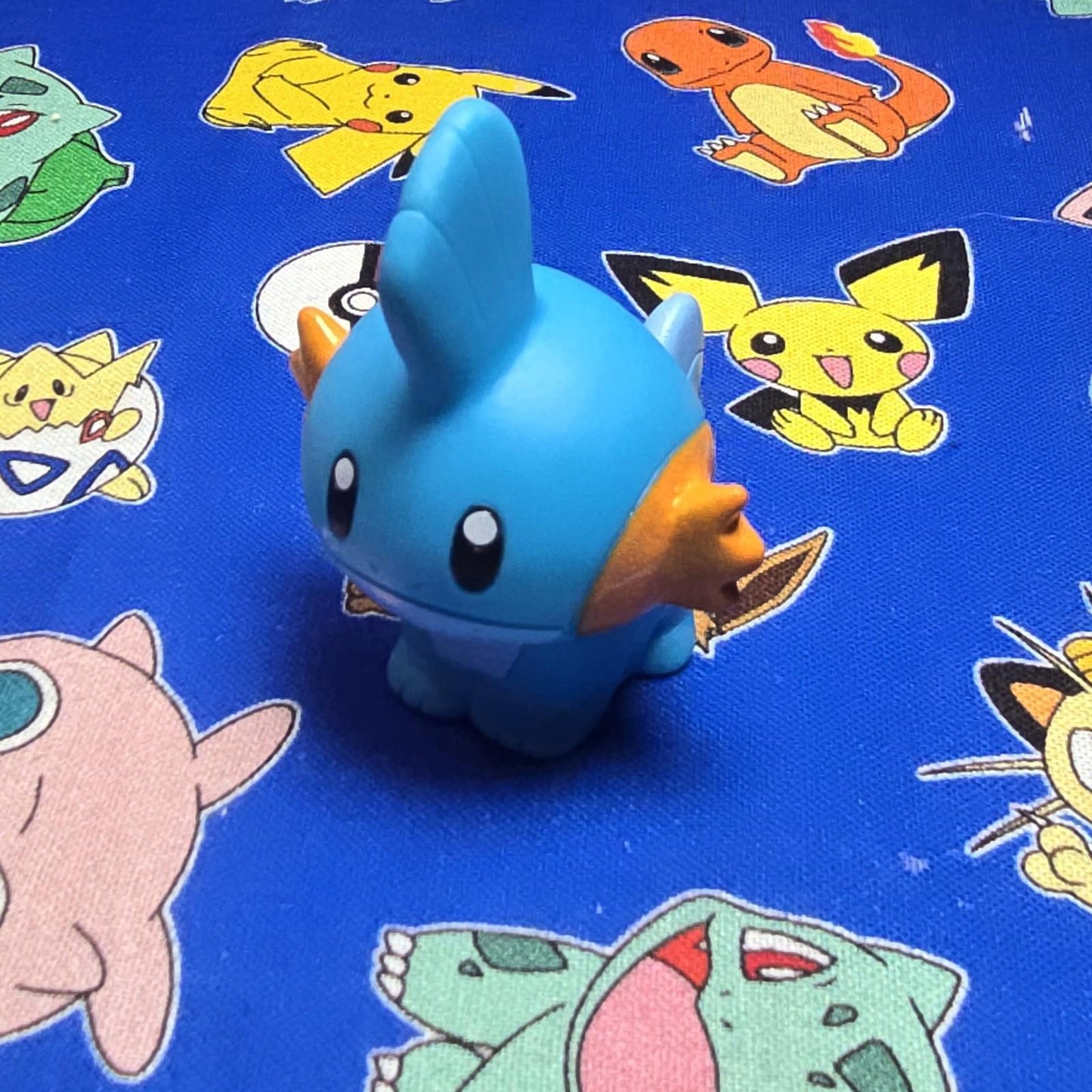 Pokemon Mudkip Figure Finger Puppet 2002 Nintendo Bandai PVC Vintage Japan USA