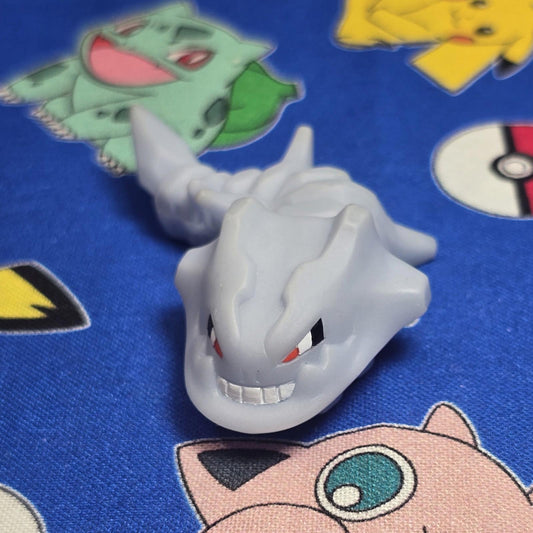 Pokemon Steelix Figure Finger Puppet 2009 Nintendo Bandai PVC Japan USA Seller