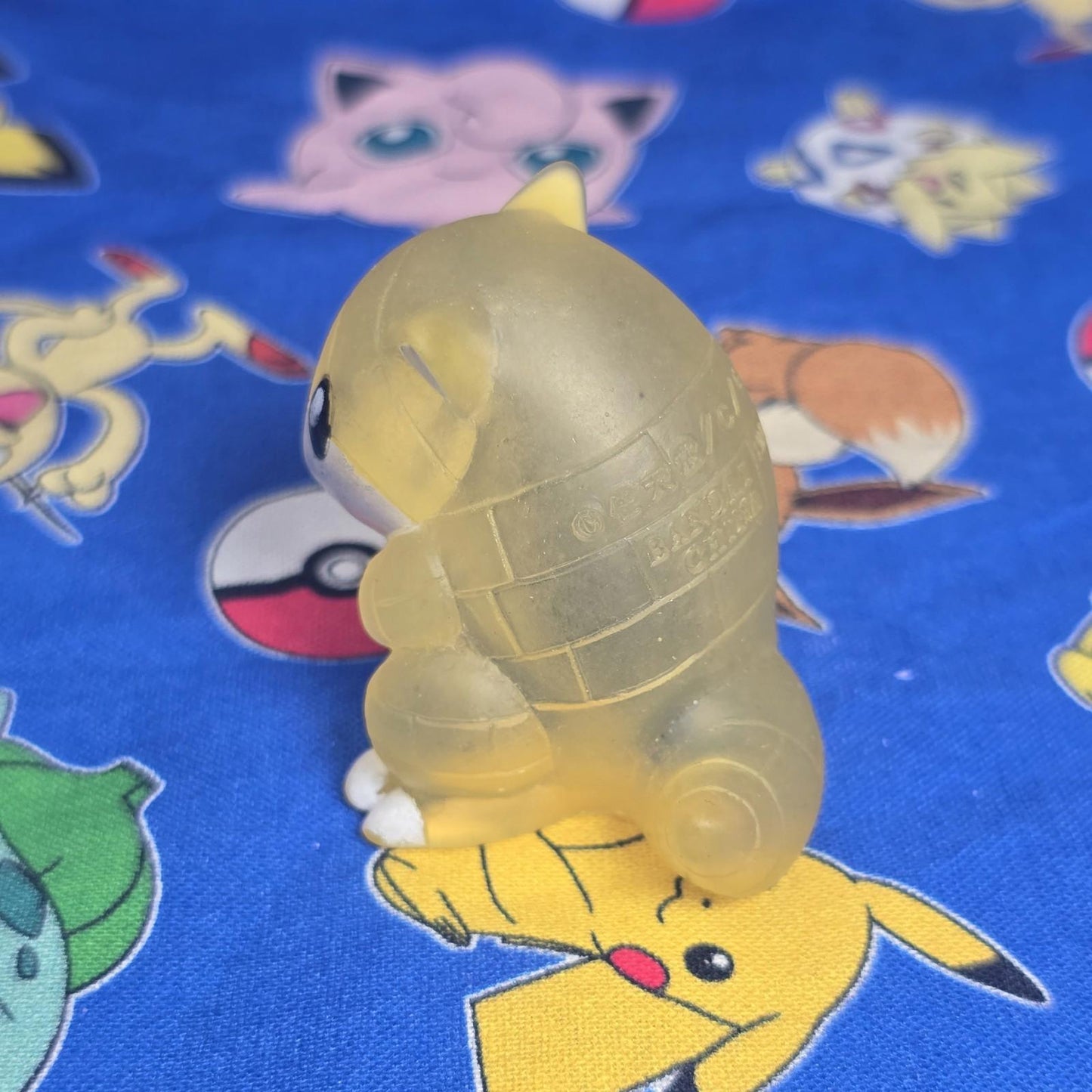 Pokemon Sandshrew Clear Figure Finger Puppet 1996 Nintendo Bandai Vintage USA
