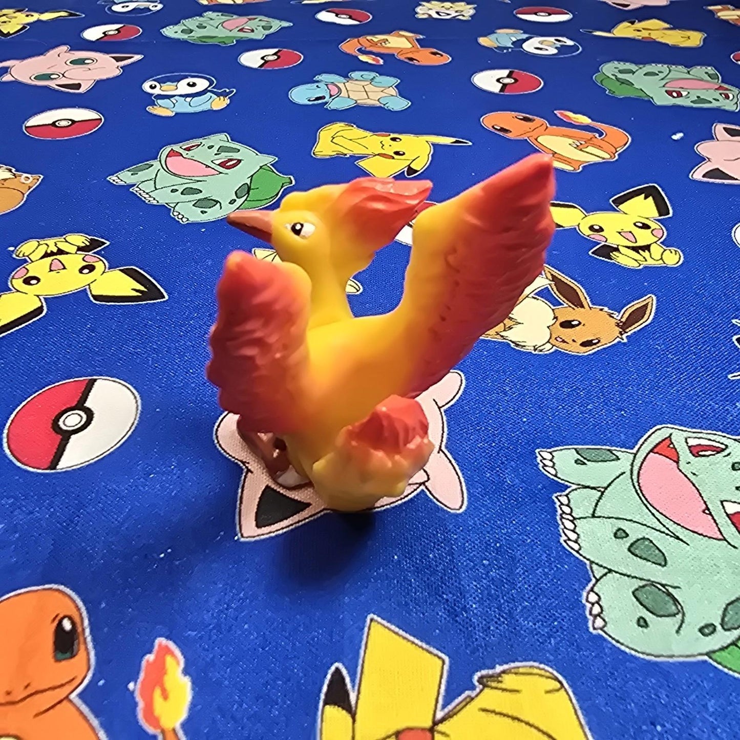 Pokemon Moltres Figure Finger Puppet 1999 Nintendo Bandai PVC Vintage Japan USA