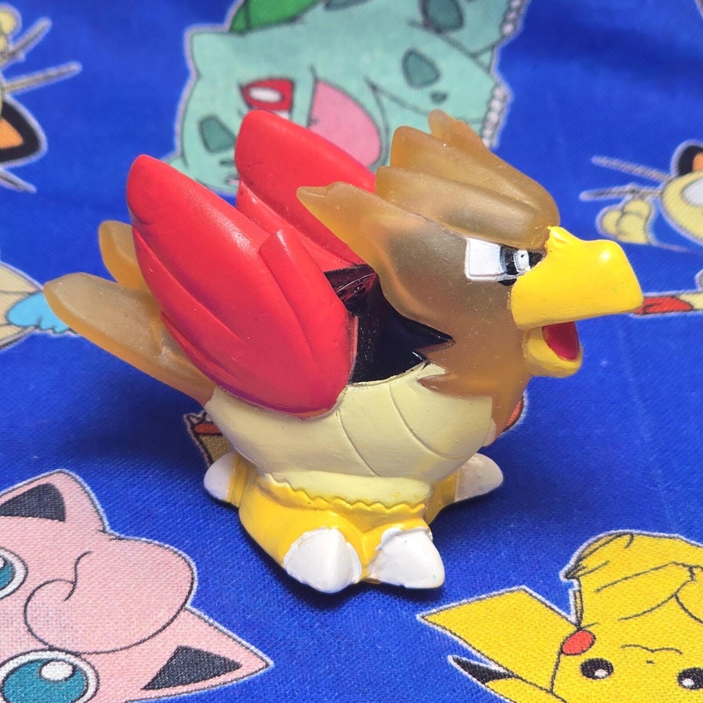 Pokemon Spearow Clear Figure Finger Puppet 1997 Bandai Nintendo Vintage Japan