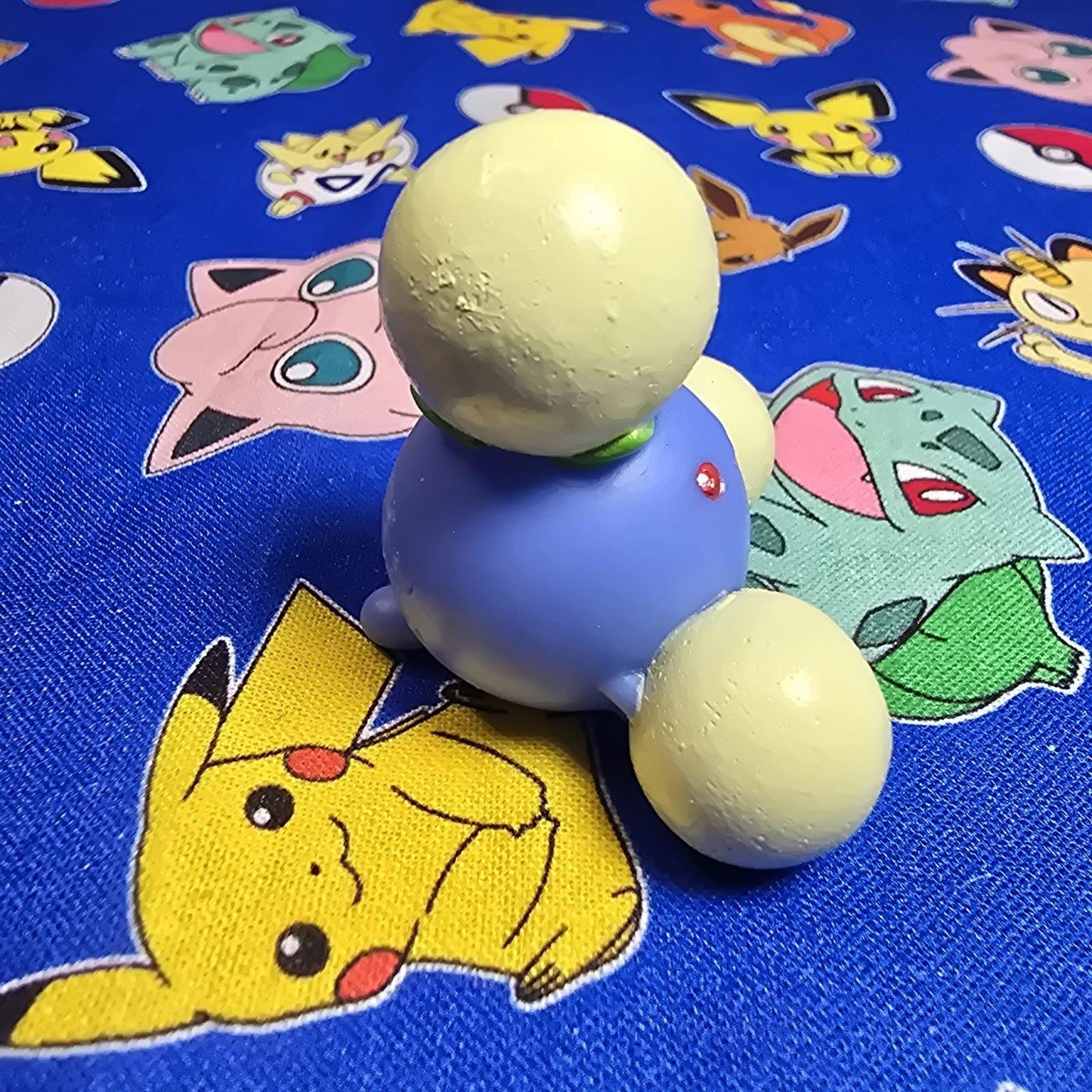 Pokemon Jumpluff Figure Finger Puppet 2001 Nintendo Bandai Vintage PVC Japan USA