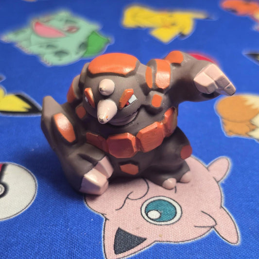 Pokemon Rhyperior Figure Finger Puppet 2008 Nintendo Bandai Japan PVC USA Seller