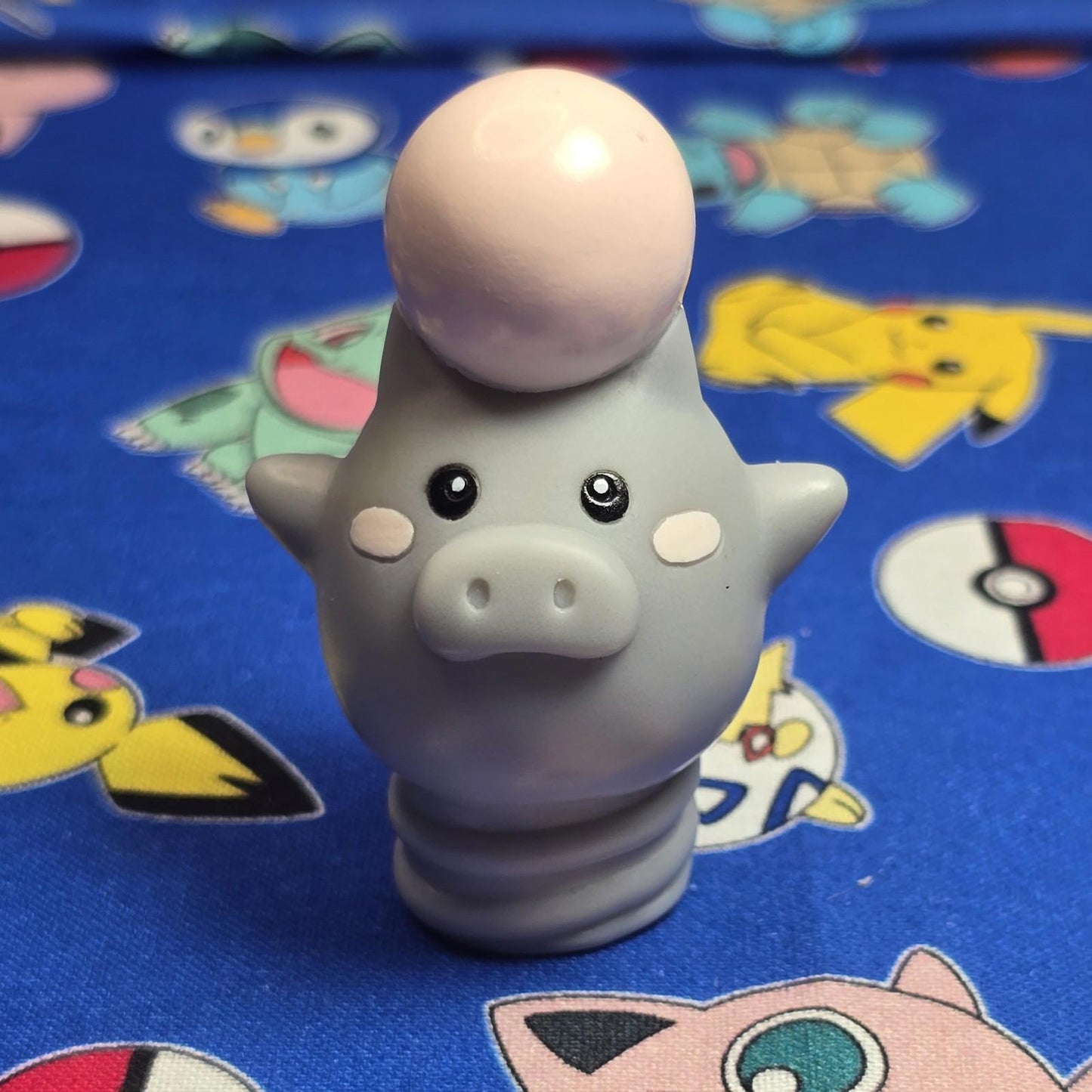 Pokemon Spoink Figure Finger Puppet 2004 Nintendo Bandai PVC Vintage Japan US
