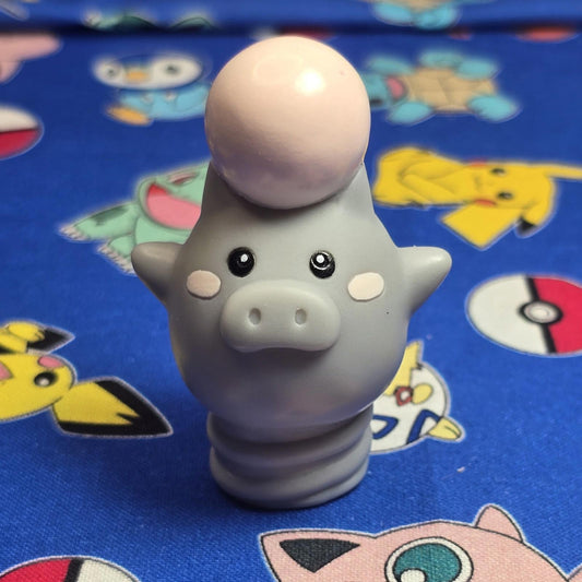 Pokemon Spoink Figure Finger Puppet 2004 Nintendo Bandai PVC Vintage Japan US