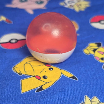 Pokemon Voltorb Clear Figure Finger Puppet 1996 Nintendo Bandai Vintage Japan US