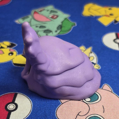 Pokemon Muk Purple Figure Finger Puppet 1998 Nintendo Bandai Vintage Japan USA