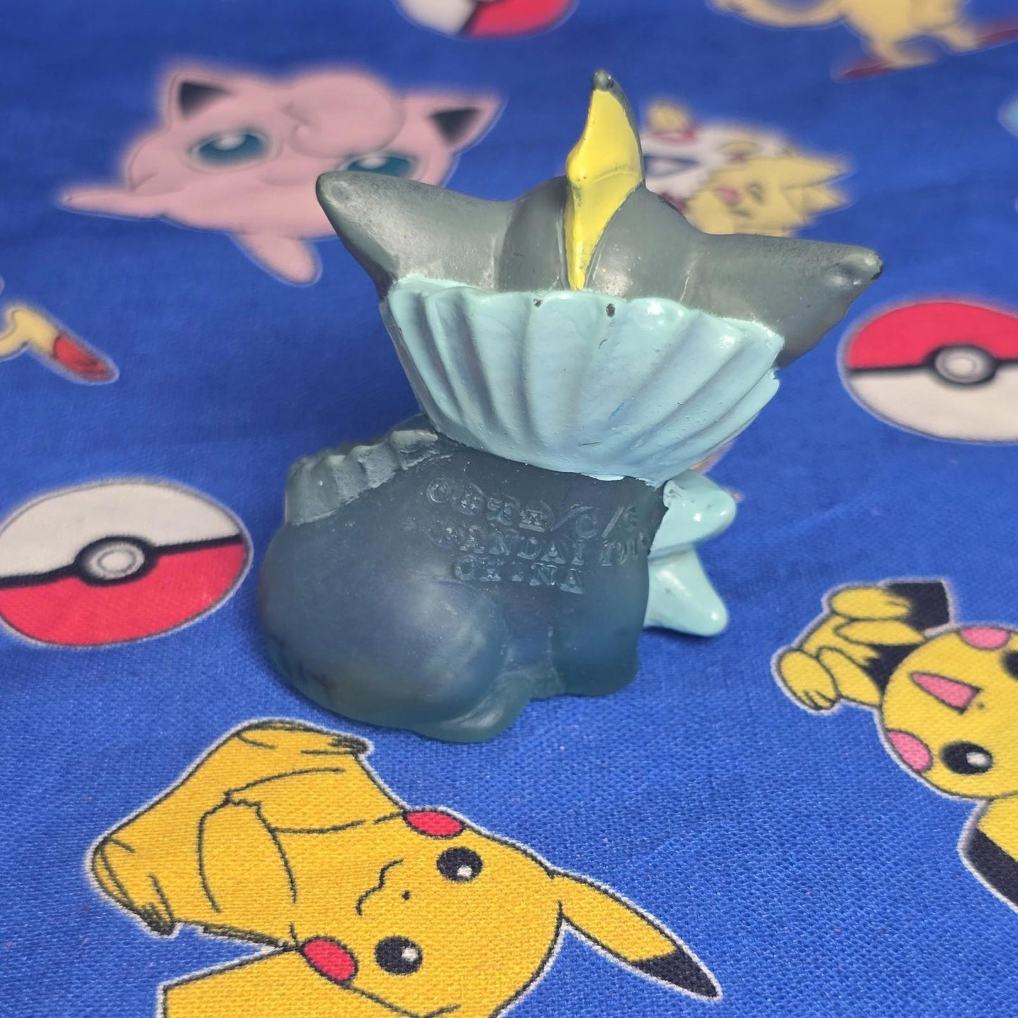 Pokemon Vaporeon Clear Figure Finger Puppet 1996 Nintendo Bandai PVC Japan USA