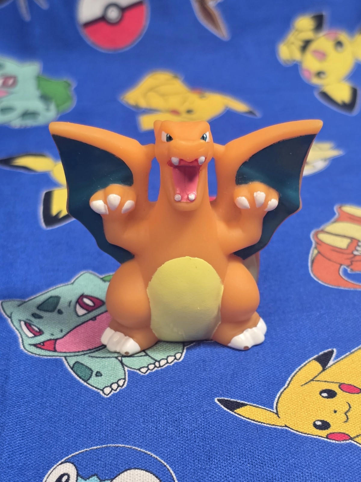 Pokemon Charizard Figure Finger Puppet 2008 Nintendo Bandai PVC Japan USA Seller