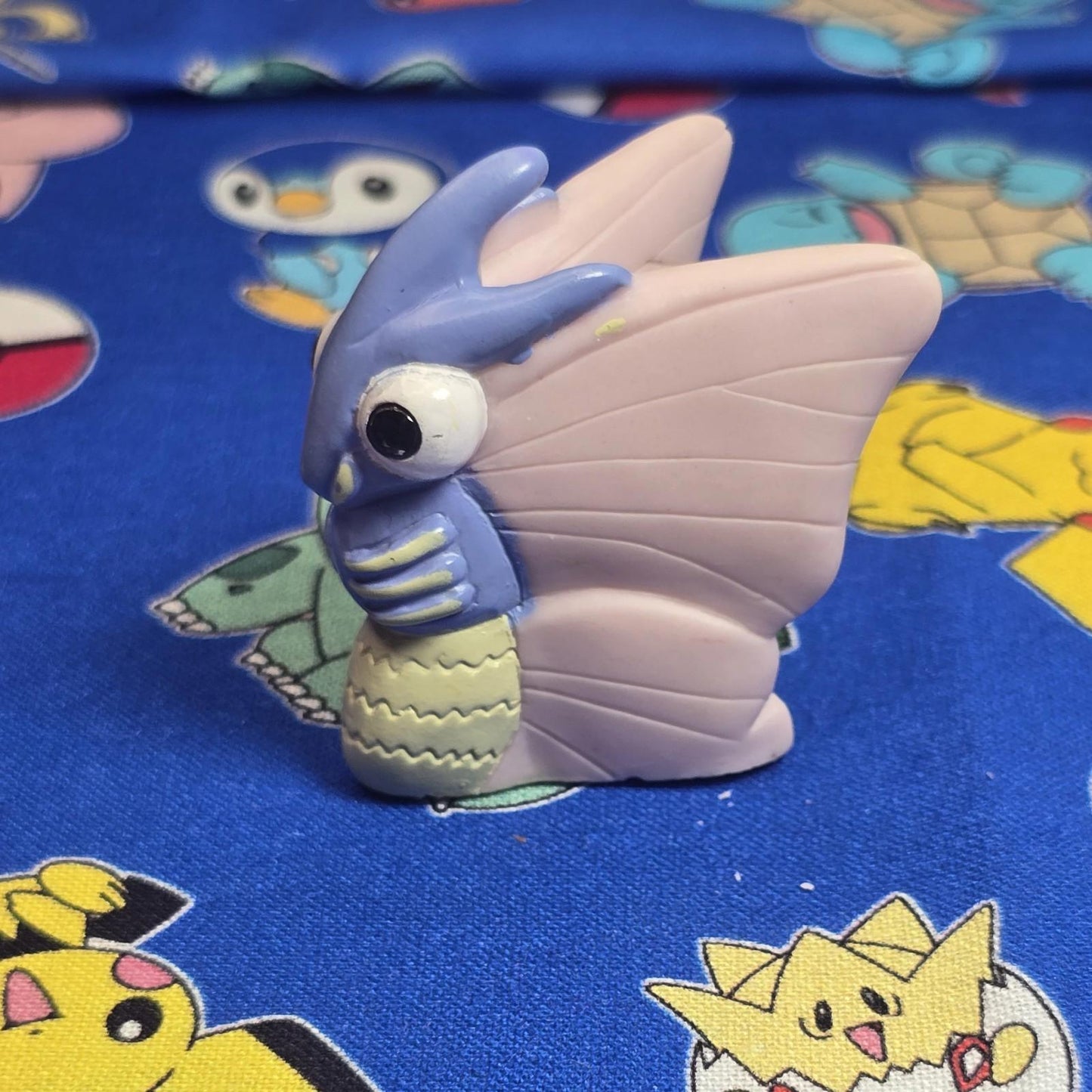 Pokemon Venomoth Dark Figure Finger Puppet 1998 Nintendo Bandai PVC Vintage USA