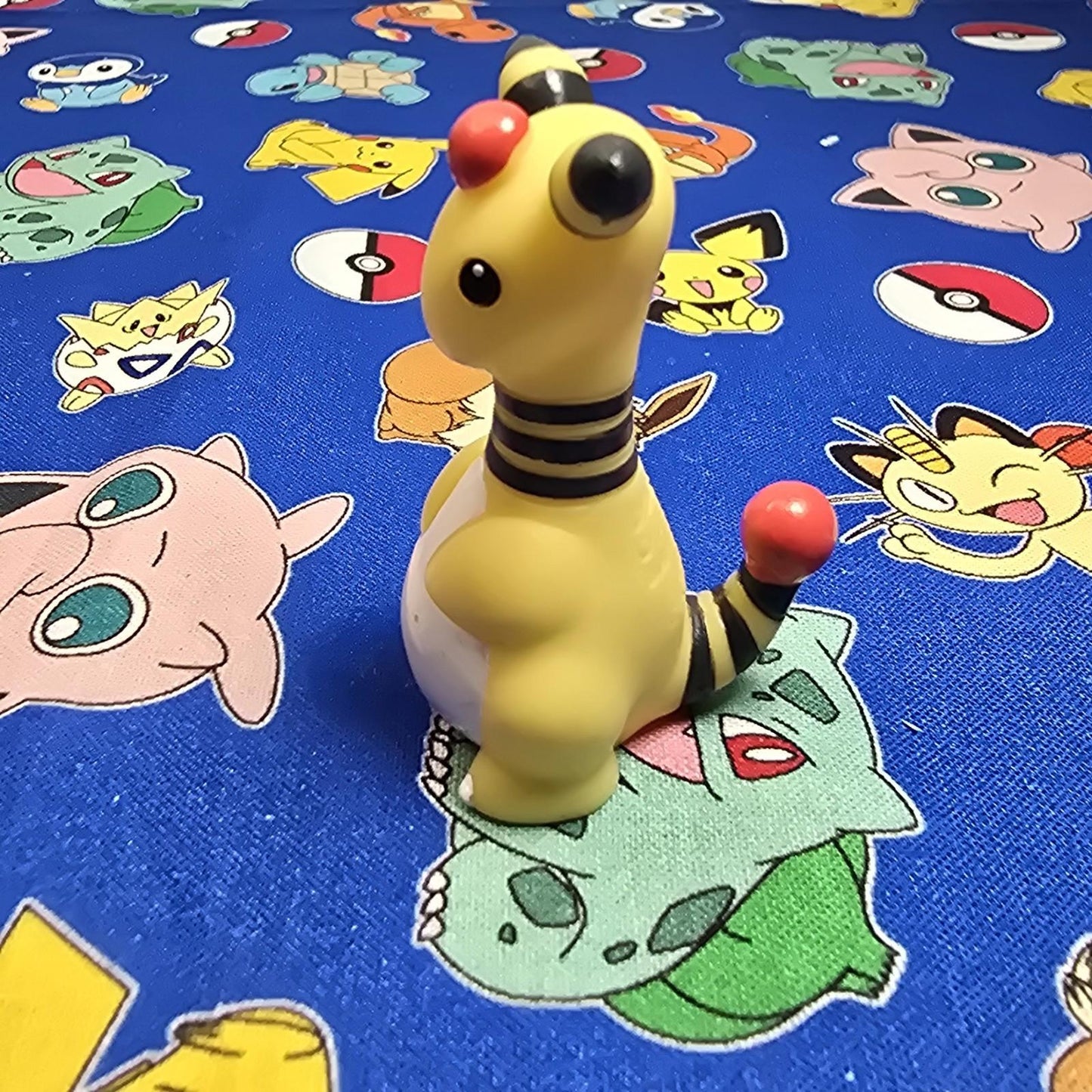 Pokemon Ampharos Figure Finger Puppet 2000 Nintendo Bandai PVC Vintage Japan USA