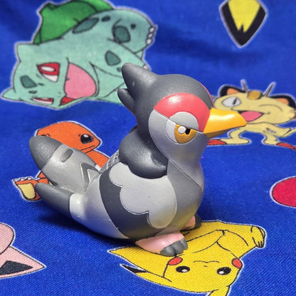 Pokemon Tranquill Metallic Figure Finger Puppet 2010 Nintendo Bandai Japan USA