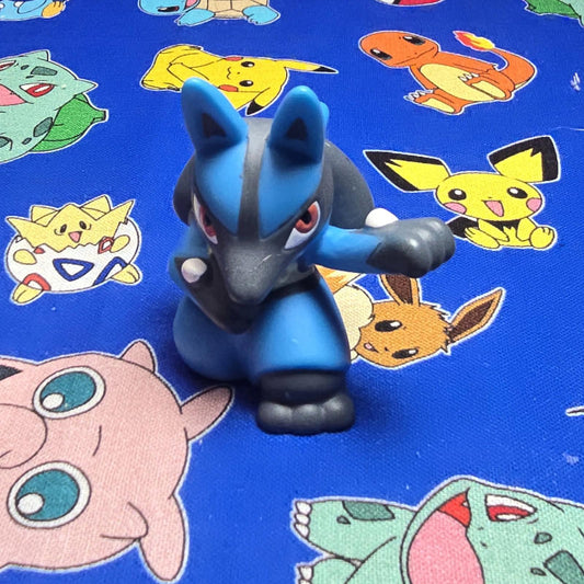 Pokemon Lucario Figure Finger Puppet 2022 Nintendo Bandai PVC Japan USA Seller