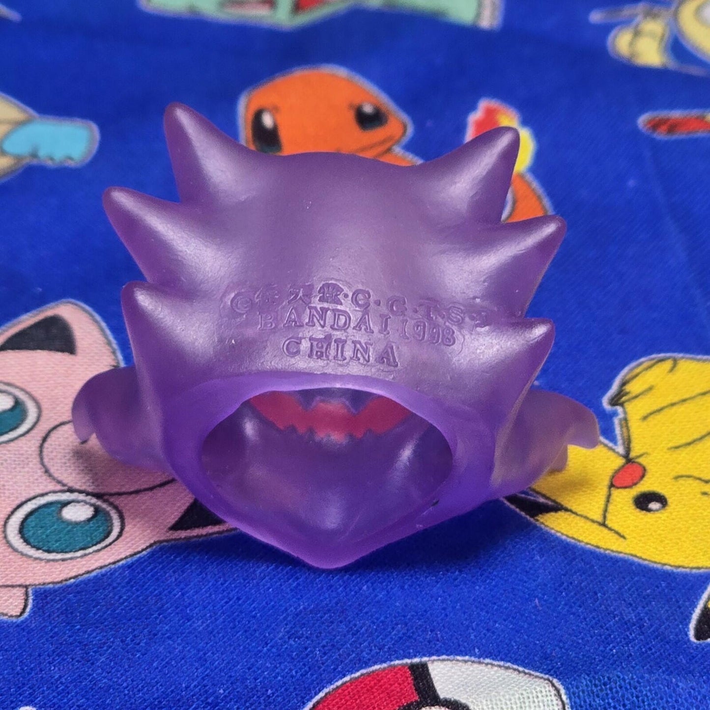 Pokemon Haunter Clear Figure Finger Puppet 1998 Nintendo Bandai Vintage Japan US