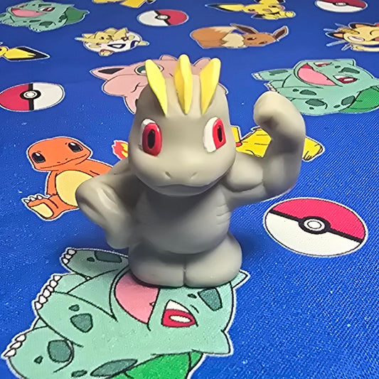 Pokemon Machop Figure Finger Puppet 1997 Nintendo Bandai PVC Vintage Japan USA
