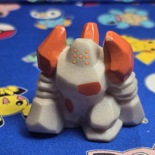 Pokemon Regirock Metallic Figure Finger Puppet 2004 Nintendo Bandai Vintage USA