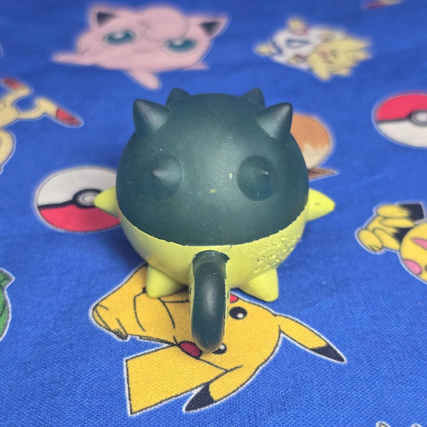 Pokemon Qwilfish Clear Figure Finger Puppet 2001 Nintendo Bandai PVC Japan USA