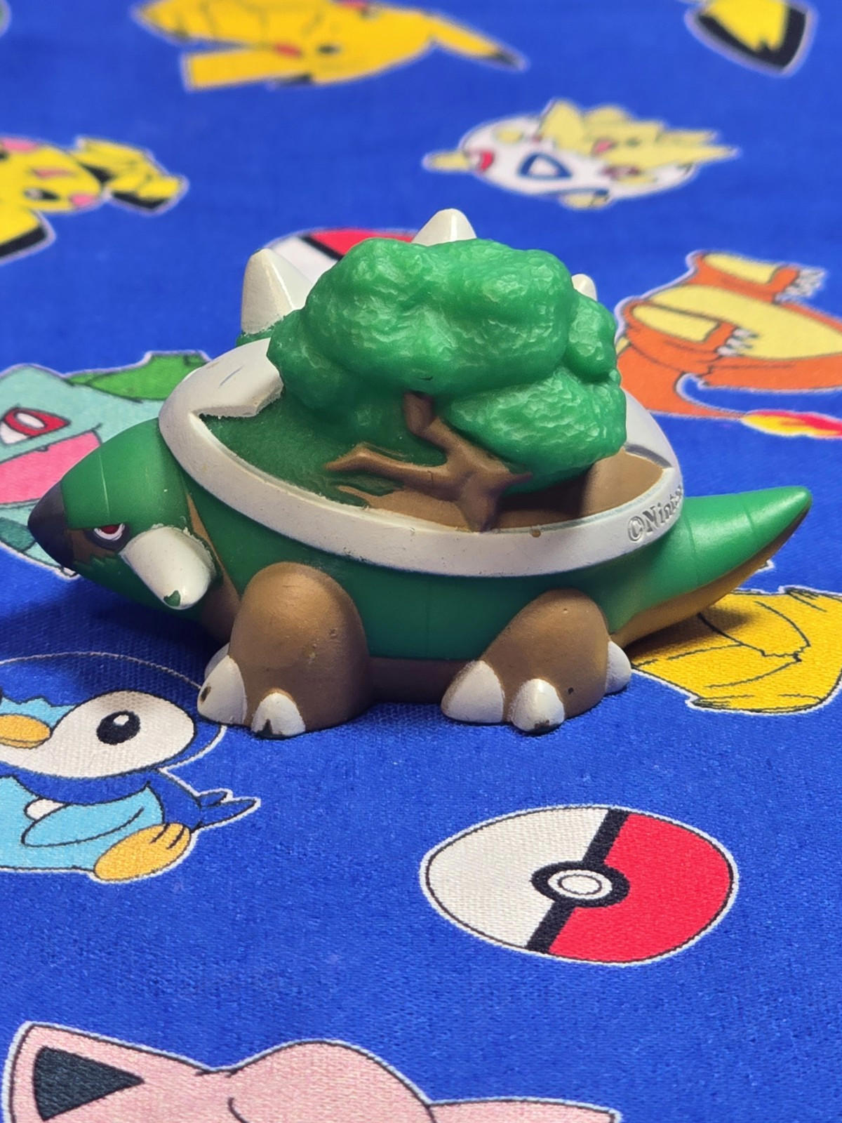 Pokemon Torterra Figure Finger Puppet 2007 Nintendo Bandai PVC Japan USA Seller