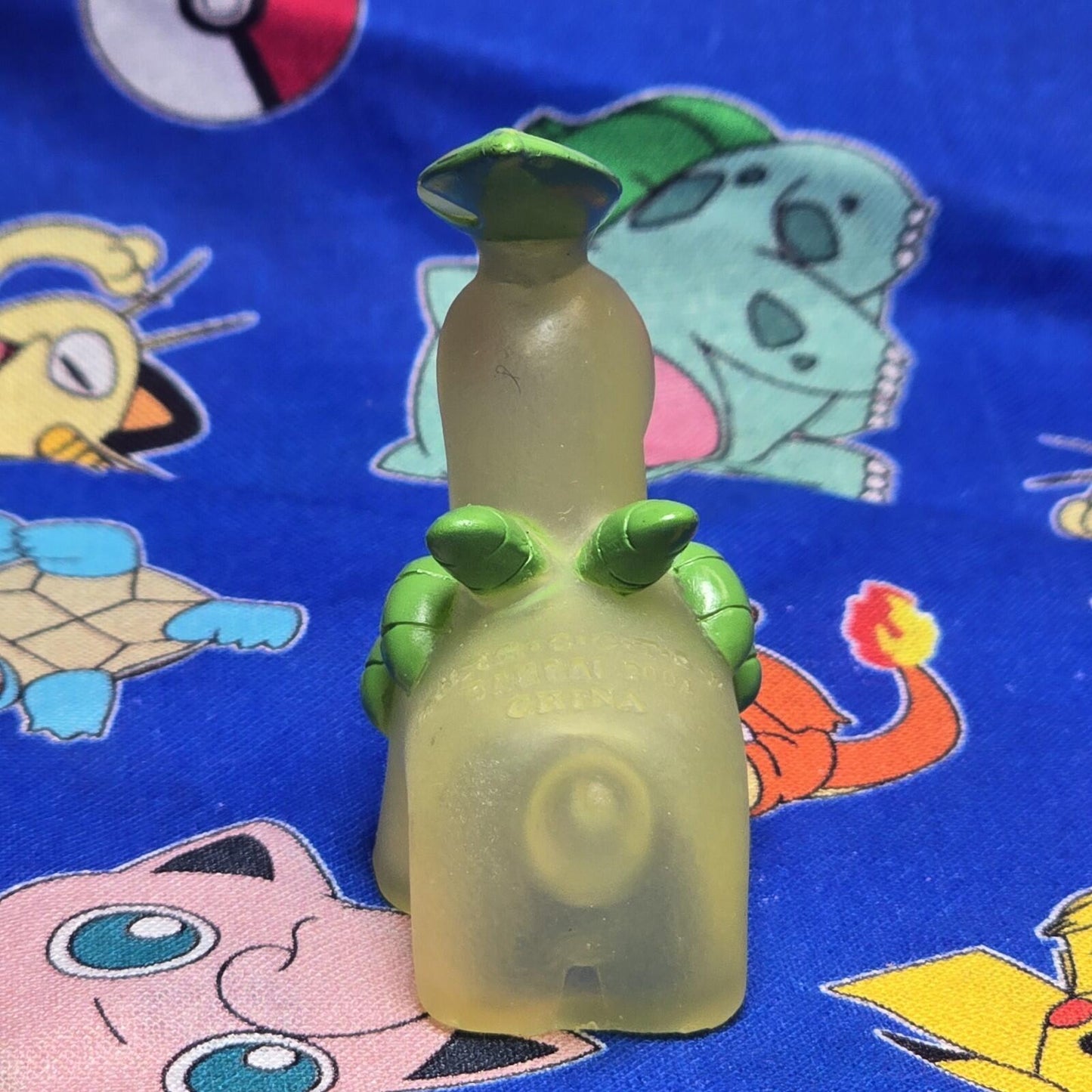 Pokemon Bayleef Clear Figure Finger Puppet 2001 Nintendo Bandai PVC Japan USA