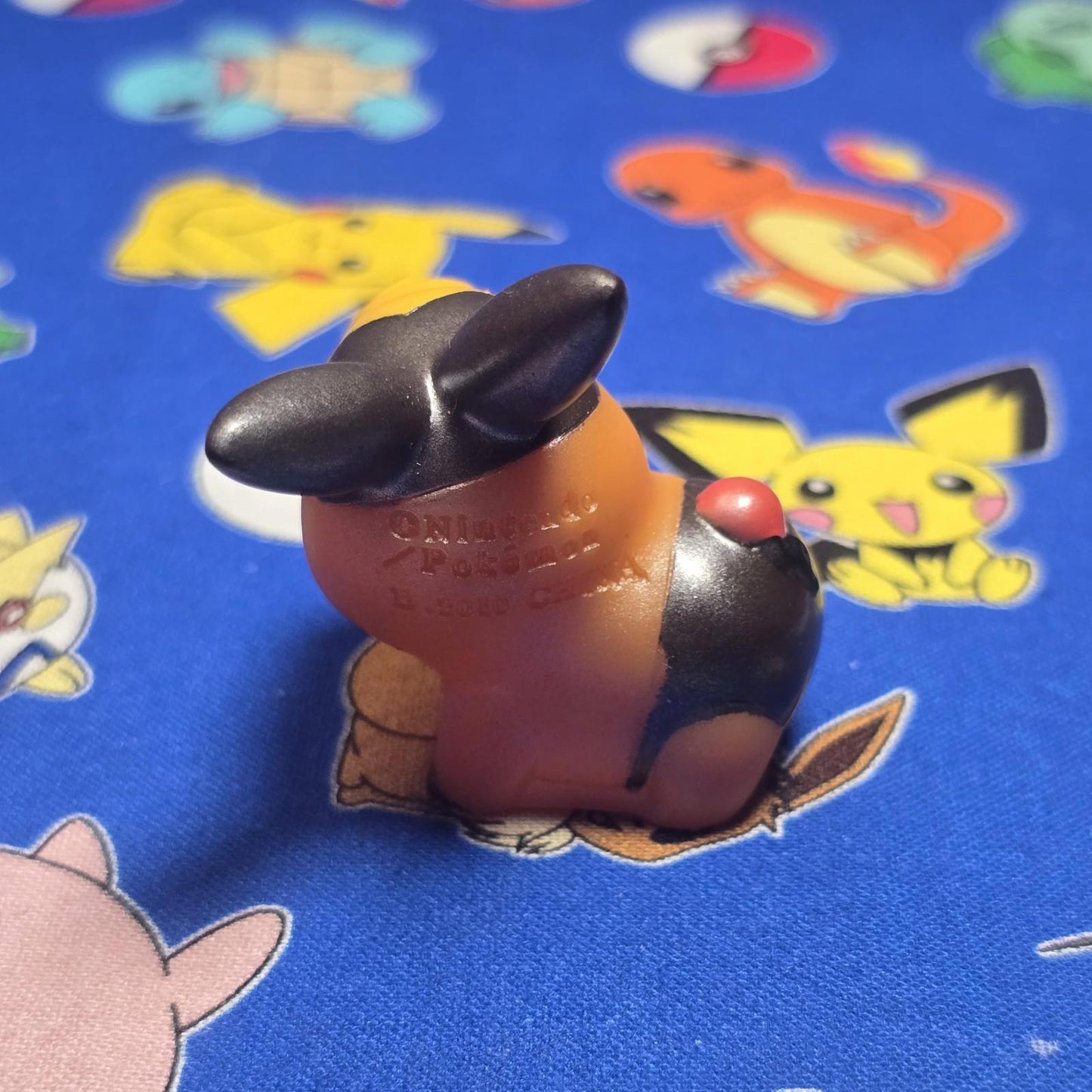 Pokemon Pearl Tepig Metallic Figure Finger Puppet 2010 Nintendo Bandai Japan USA