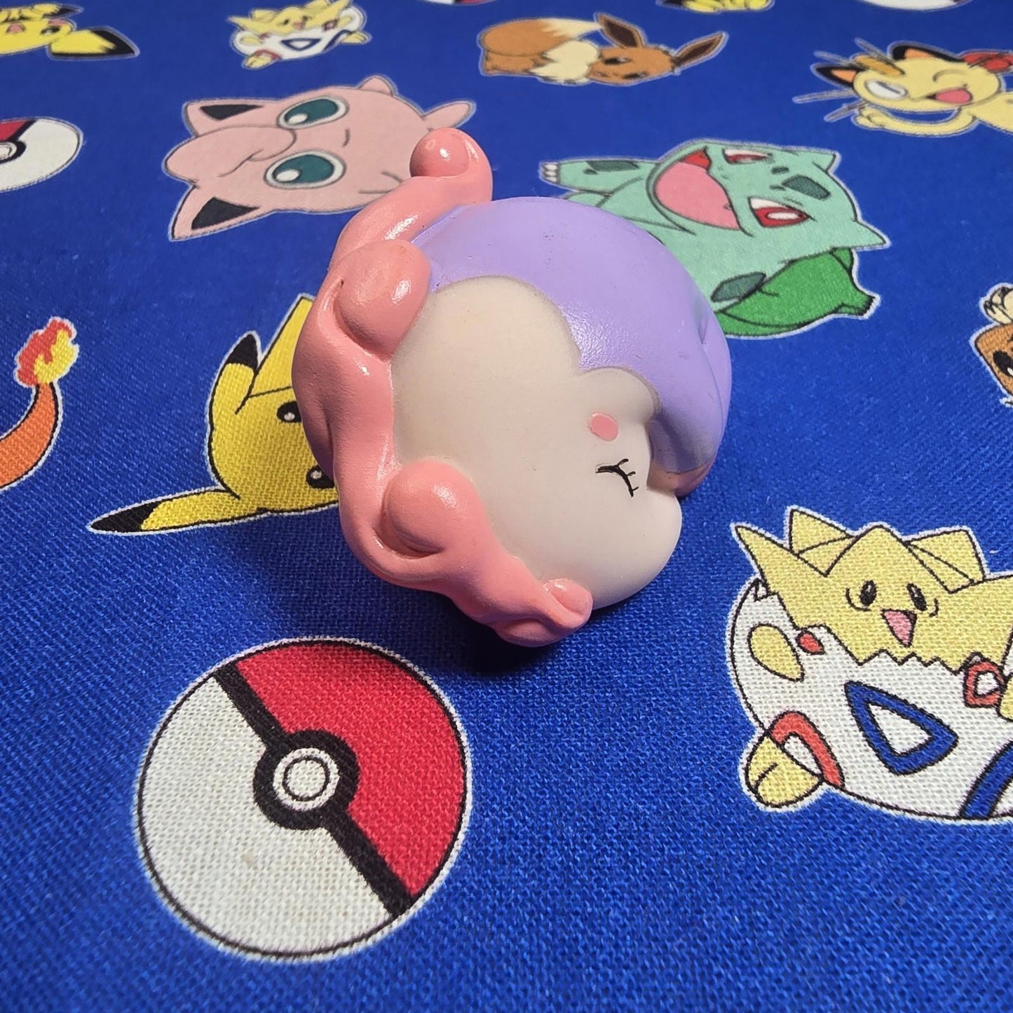 Pokemon Musharna Figure Finger Puppet 2010 Nintendo Bandai PVC Japan USA Seller