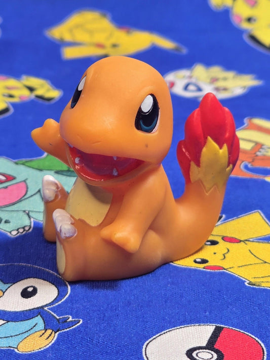 Pokemon Charmander Figure Finger Puppet 2004 Nintendo Bandai Vintage Japan USA