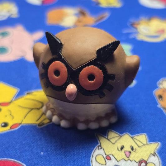 Pokemon Hoothoot Figure Finger Puppet 1999 Nintendo Bandai PVC Vintage Japan US