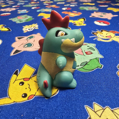 Pokemon Crocnaw Figure Finger Puppet 2001 Nintendo Bandai Vintage PVC Japan USA