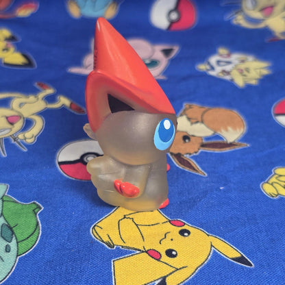 Pokemon Victini Clear Figure Finger Puppet 2011 Nintendo Bandai Japan USA Seller